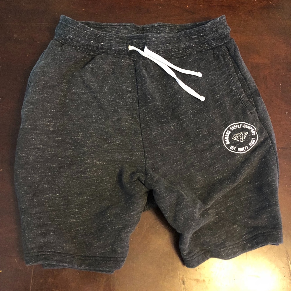 Diamond Supply Co. black sweat shorts